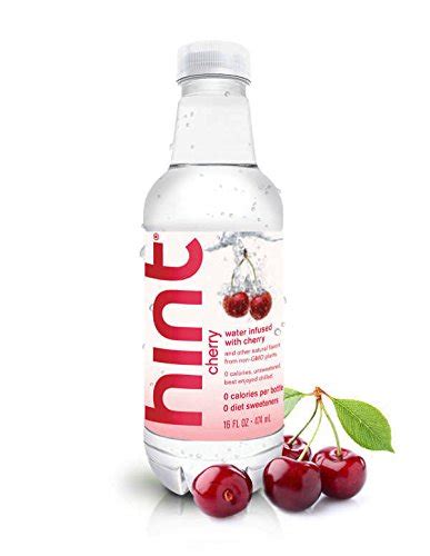 Hint Water Cherry 16 Ounce Bottle Pack Of 36 Pure Water Infused