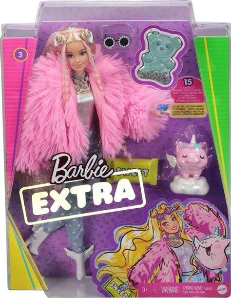 Barbie Extra Doll And Accessories With Pink Streaked Blonde Crimped Hair