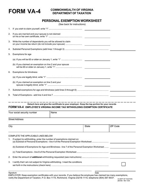 Virginia Printable Tax Forms Printable Forms Free Online