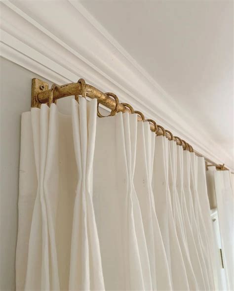 These longer, wider, and more supportive shower poles are designed to hang privacy curtains in modern bathrooms or other areas. French return drapery rod | Window treatments living room ...