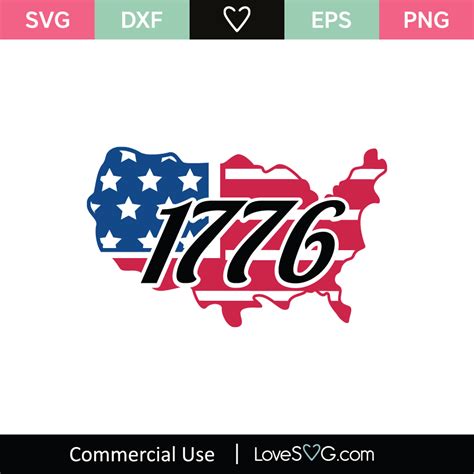 Craft Supplies And Tools Commercial Use Independence Day 1776 Svg Instant