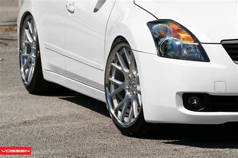 Low And Clean Nissan Altima Fitted With Classy Custom Wheels By Vossen