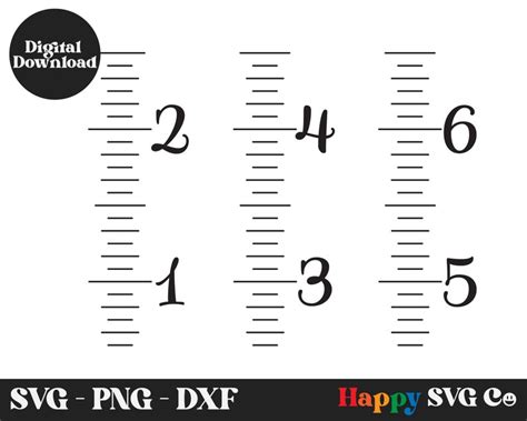 Growth Chart Svg Growth Ruler Svg Wall Ruler Svg Ruler Etsy Canada