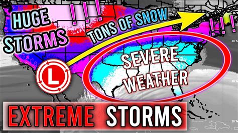 Upcoming Major Storms Huge Snowstorms Severe Weather Ice Storms