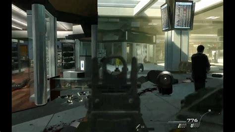 Call Of Duty Modern Warfar 2 Airport Massacre Scene Youtube