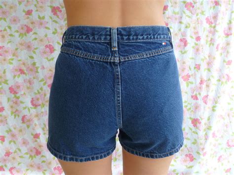 Girl In Denim Shorts Pocketless Denim Shorts Pinterest