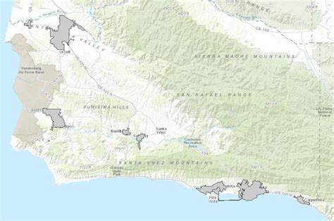 Cities In Santa Barbara County Data Basin