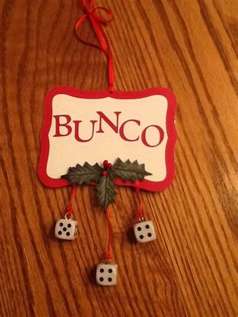 diy christmas ornament for bunco friends