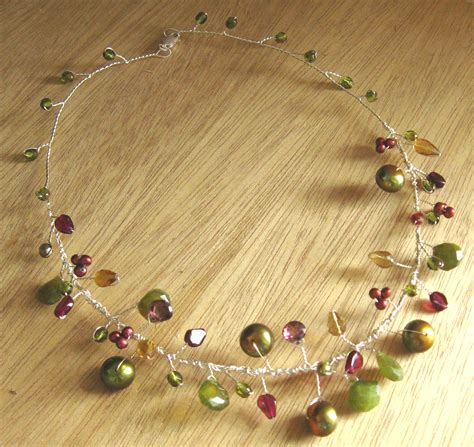 Beaded Branches Necklace Tutorial Annemade Jewelry