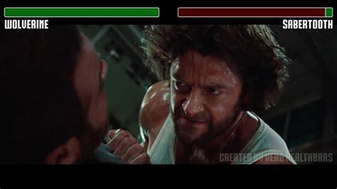 Wolverine Vs Sabertooth Island Fight With Healthbars Hd X Men