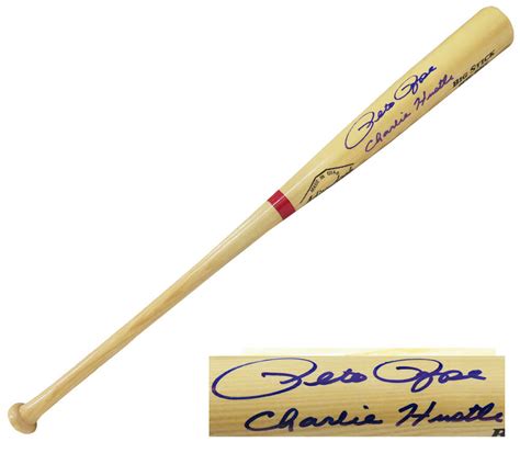 Pete Rose Signed Rawlings Big Stick Blonde Name Engraved Baseball Bat W