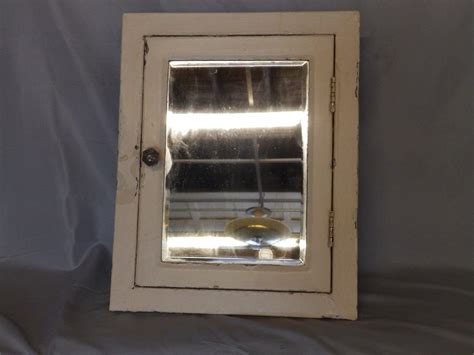 The traditional medicine cabinet gets an upgrade with this mirrored wall cabinet. Antique Industrial Recessed Metal Medicine Cabinet Beveled ...