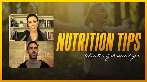 High Performance Nutrition With Dr Gabrielle Lyon Youtube