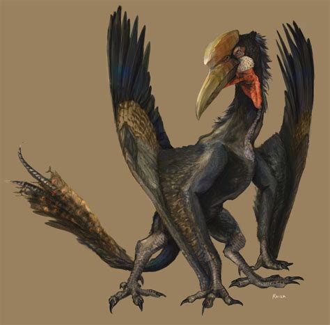 The Art Of Cody Raiza Pterosaur Hornbill Concept Art Curious