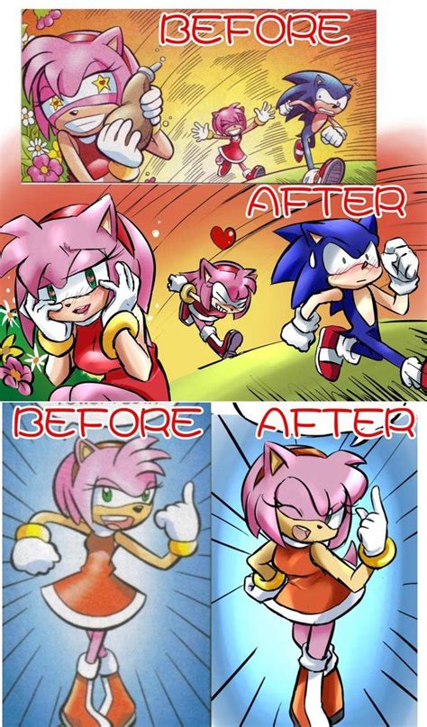 Comic Amy By Garugirosonicshadow On Deviantart Sonic Sonic Funny