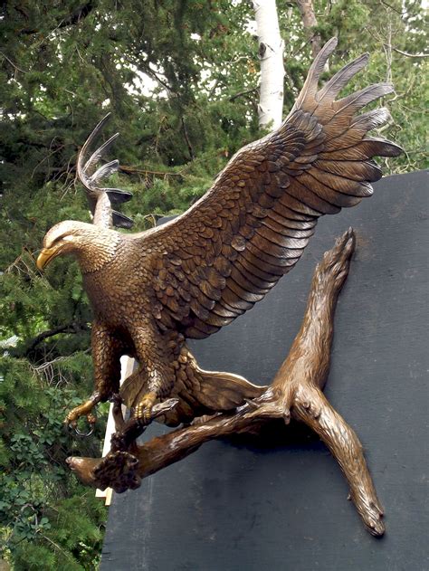 David R Nelson Quality Bronze Eagle Sculptures