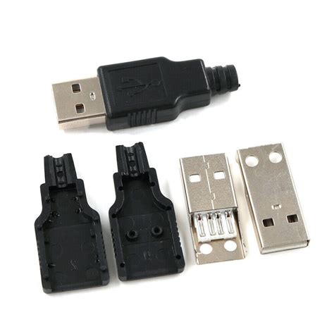 Usb 20 Type A Male Usb 4 Pin Plug Socket Connector With Cover