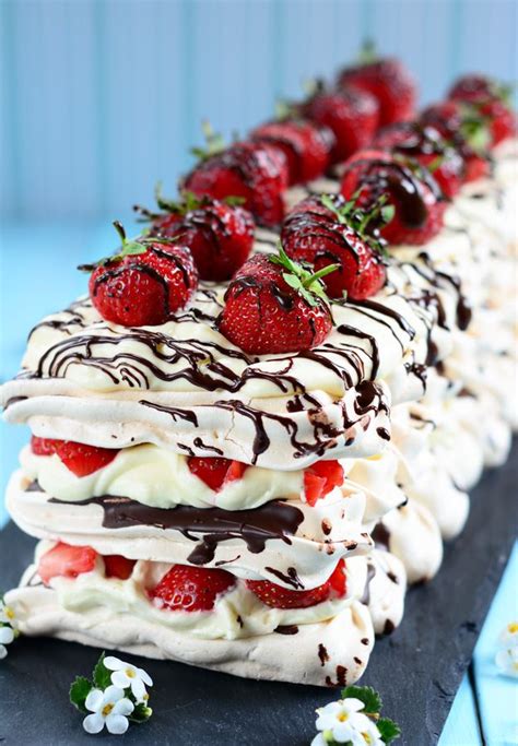 Check spelling or type a new query. This simple but delicious dessert of Strawberry and Chocolate Meringue is summer on a plate ...