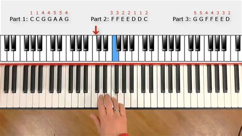 Up above the world so high, like a diamond in the sky. Learn how to play "Twinkle twinkle little star" on the ...