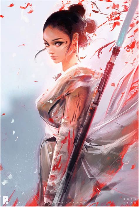 Ross Tran Rossdraws Star Wars Rey Trans Art Star Wars Art Rey