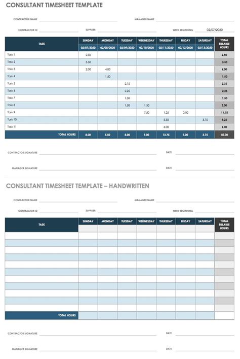 Timesheet Invoice Template Excel Great Template Inspiration