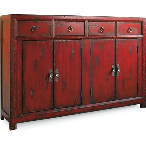hooker furniture chests and consoles 500 50 711 red asian cabinet esprit decor home