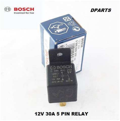 Original Bosch 5 Pin Relay 12v 30a 87 Lazada