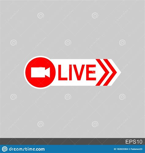 Live Streaming Icon Badge Emblem For Broadcasting Or Online Tv Stream