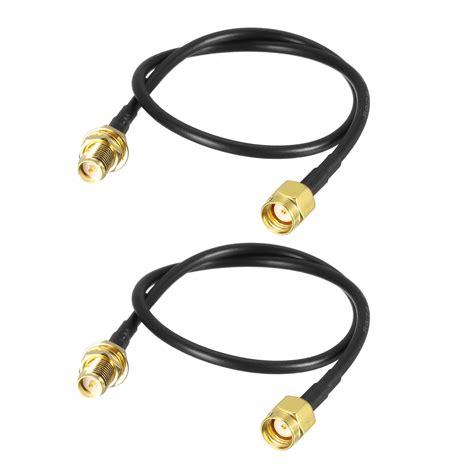 antenna extension cable rp sma male to rp sma female low loss 12 inch 2pcs walmart canada