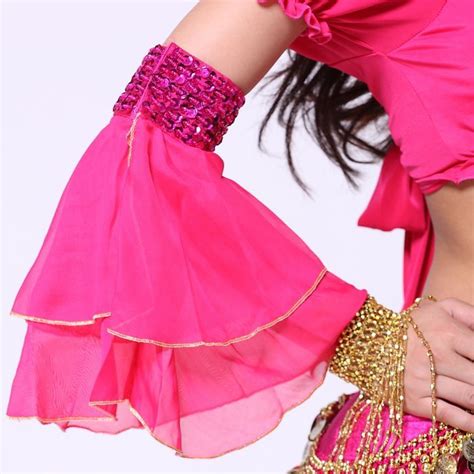 Belly Dance Costumes Arm High Grade Double Layer Chiffon Sleeveshands