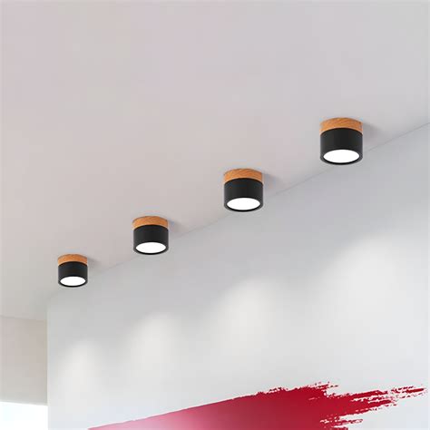Cylinder Metal Flush Mount Light Fixture Simple Led Ceiling Lighting