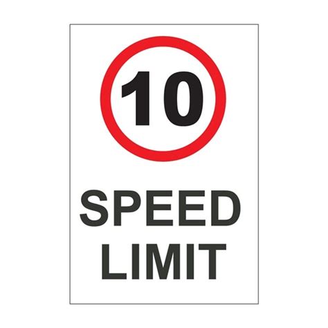 10mph Speed Limit Sign App Site Services