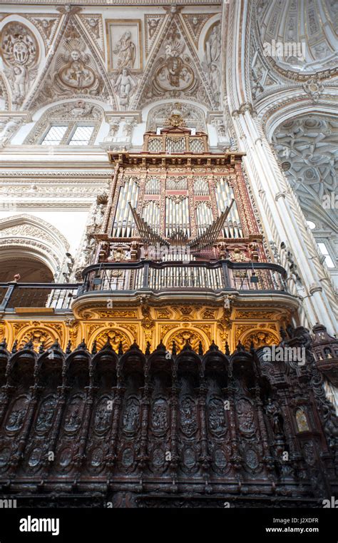 Organ In The Nave Of The Built In Church Of The Mezquita Mosque