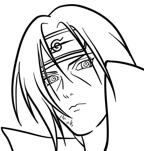 Itachi Uchiha Image Coloring Page Anime Coloring Pages