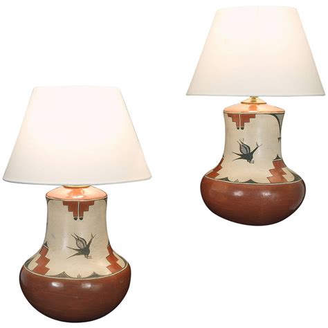 Maybe you would like to learn more about one of these? Two Native American Pottery Lamp Bases, Zia Pueblo at 1stdibs