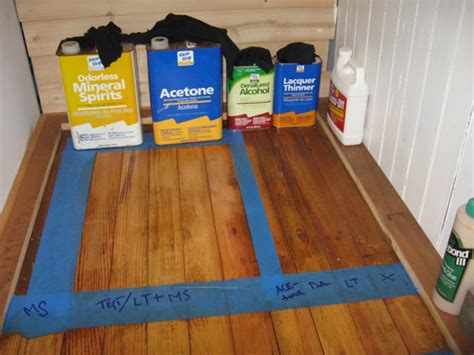 Avoid working with thinner in closed or low vent areas and try to use mechanical ventilation is working indoors. Testing Hardwood Floor Finishes in the Closet :: Building ...