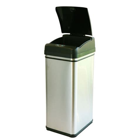 Trash Cans Deodorizer 13 Gallon Stainless Steel Automatic Touchless