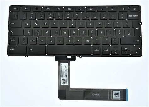 Dell Chromebook 7310 Uk English Qwerty Backlit Keyboard Hgk44 Bigamart