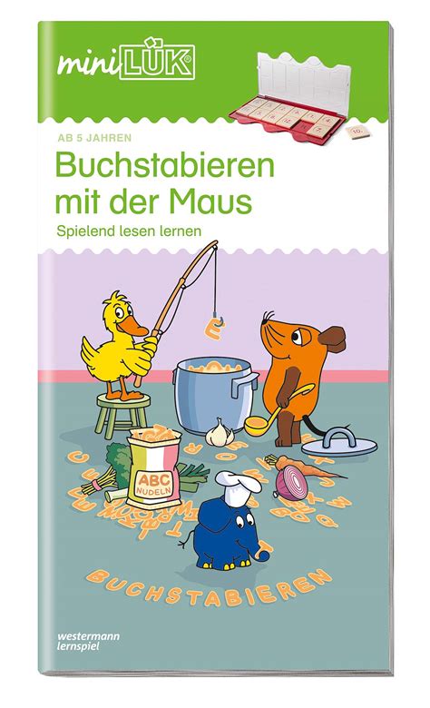 MinilÜk Deutsch Buchstabieren Und Lesen Mit Der Maus Vorschule1