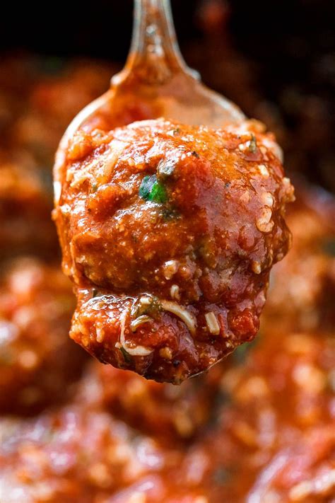 Serve these homemade meatballs over your favorite pasta, in a marinara sauce, or eat them right out of the . Slow Cooker Italian Sausage Meatballs in Tomato Parmesan ...