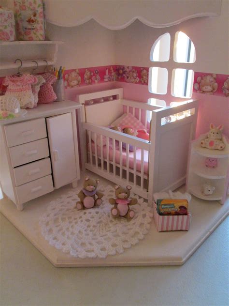 Baby Girl Room Doll House Miniature Rooms Doll House Crafts