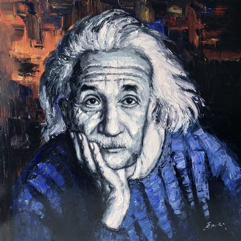 Albert Einstein Painting By Enxu Zhou