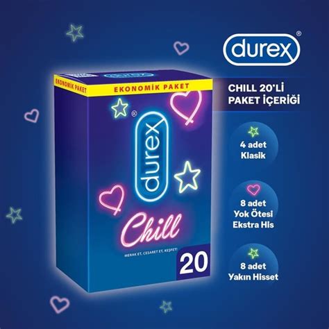 Durex Chill Karma Paket Prezervatif 20li Durex Intense Fiyatı