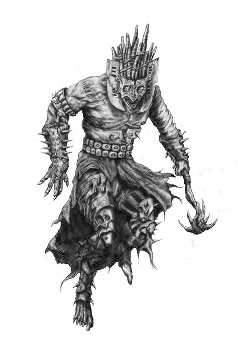 Aztec tattoos templates calendar tattoo get yours. Aztec Zombie Warrior | Aztec warrior tattoo, Aztec tattoo ...