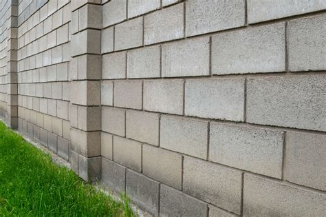 Concrete Cinder Block Retaining Wall
