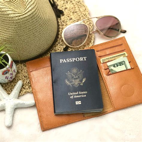 Saddle Leather Passport Covertooled Leatherpassport Wallettravel