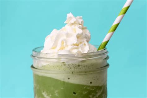 All you need is 4 simple ingredients to make this recipe! Homemade Starbucks Green Tea Frappuccino Recipe - Food Fanatic