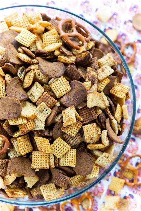 Homemade Chex Mix Oven Baked Play Party Plan