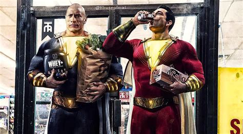 Shazam and black adam have been battling one another for decades, as the magical characters are among the strongest in the entire dc universe. HUMOR: First Black Adam v Shazam promo image released : DC ...