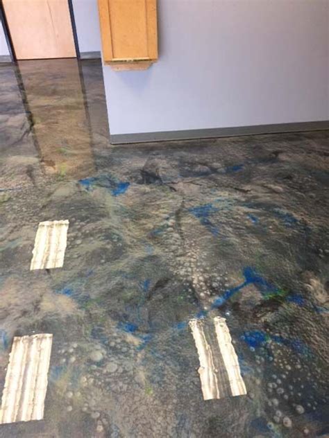 Blue And Grey Lava Flow Metallic Epoxy 2 Metallic Epoxy Floor Epoxy